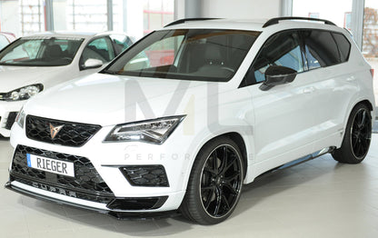 Rieger 00088227 SEAT 5FP Ateca Cupra Front Splitter 4 | ML Performance EU Car Parts