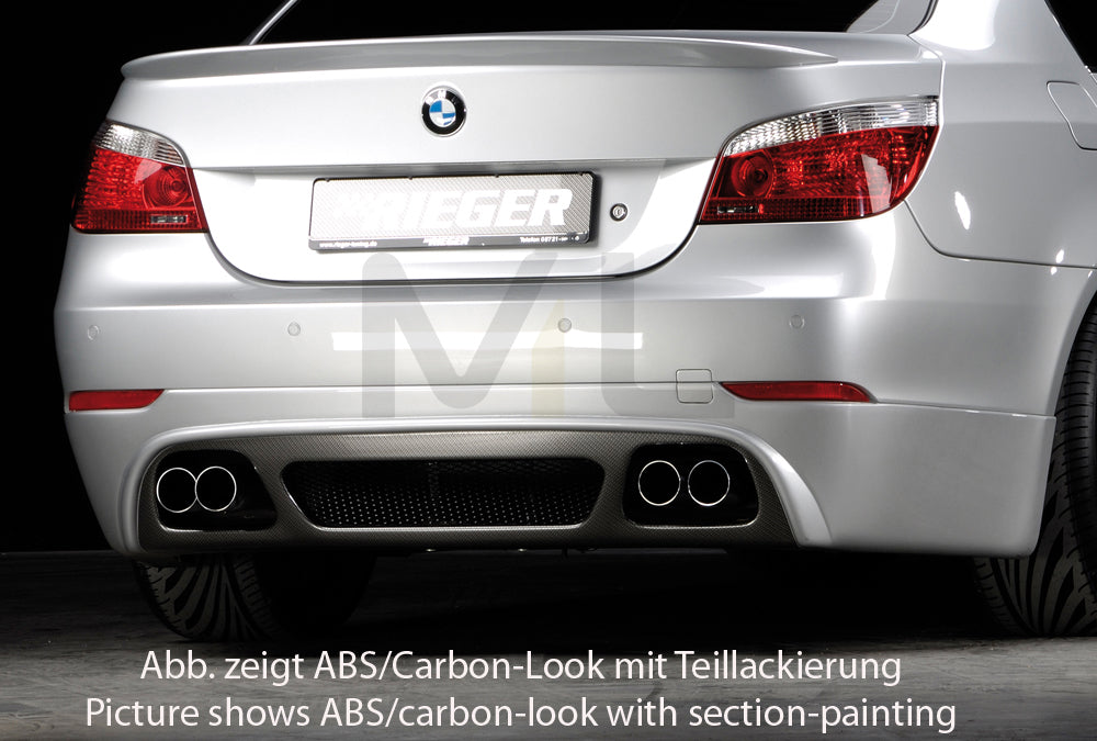Rieger 00053619 BMW 5 Series E60 Rear Diffuser 2 | ML Performance EU Car Parts