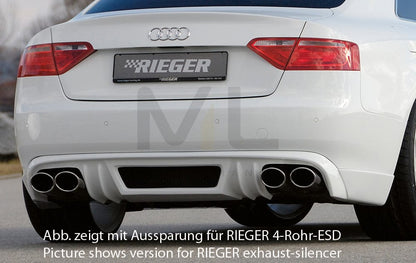 Rieger 00055419 Audi B8 B81 A5 Rear Diffuser 1 | ML Performance EU Car Parts