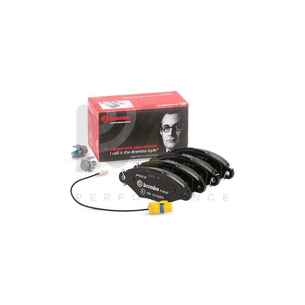 Brembo P 68 042 Brake Pad Set For Renault Kangoo With Brake Caliper Screws | ML Performance Car Parts