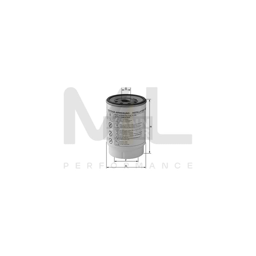 MANN-FILTER WK 924/1 x Fuel filter with seal | ML Performance Car Parts