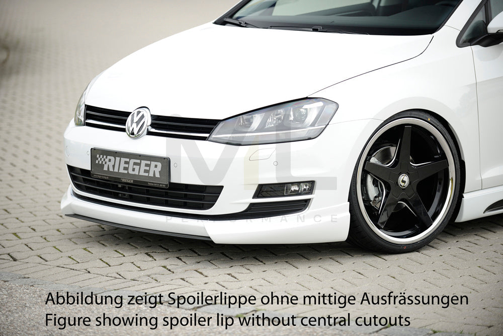 Rieger 00059551 VW Mk7 Golf Front Splitter 1 | ML Performance EU Car Parts