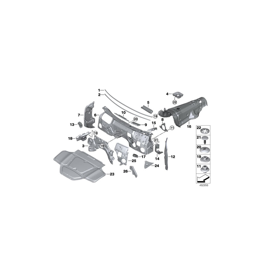Genuine BMW 51487398061 M G02 G01 Sound Insulat., Accelerator Pedal Mod. (Inc. X4 20dX, X3 M40iX & X3 20i 1.6) | ML Performance EU Car Parts