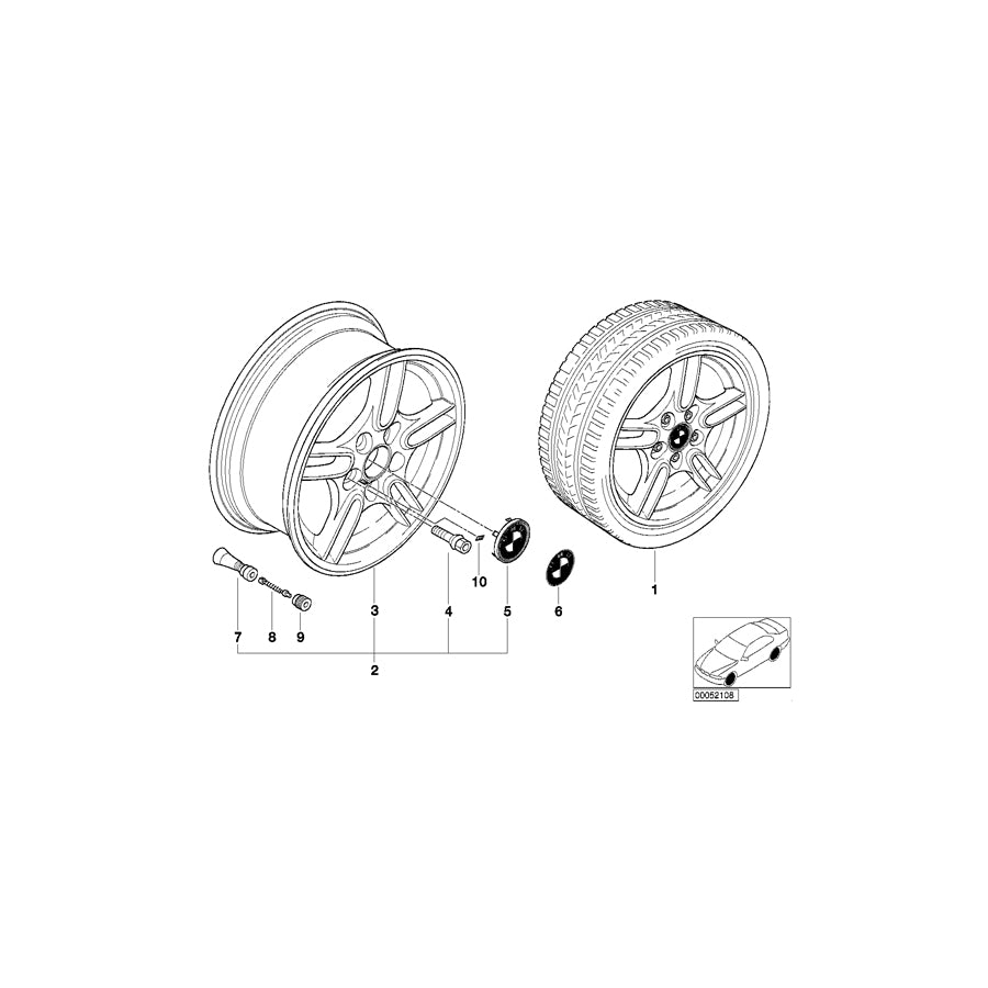 Genuine BMW 36317683236 Valve L=20MM (Inc. 540iP, 535i & 523i) | ML Performance EU