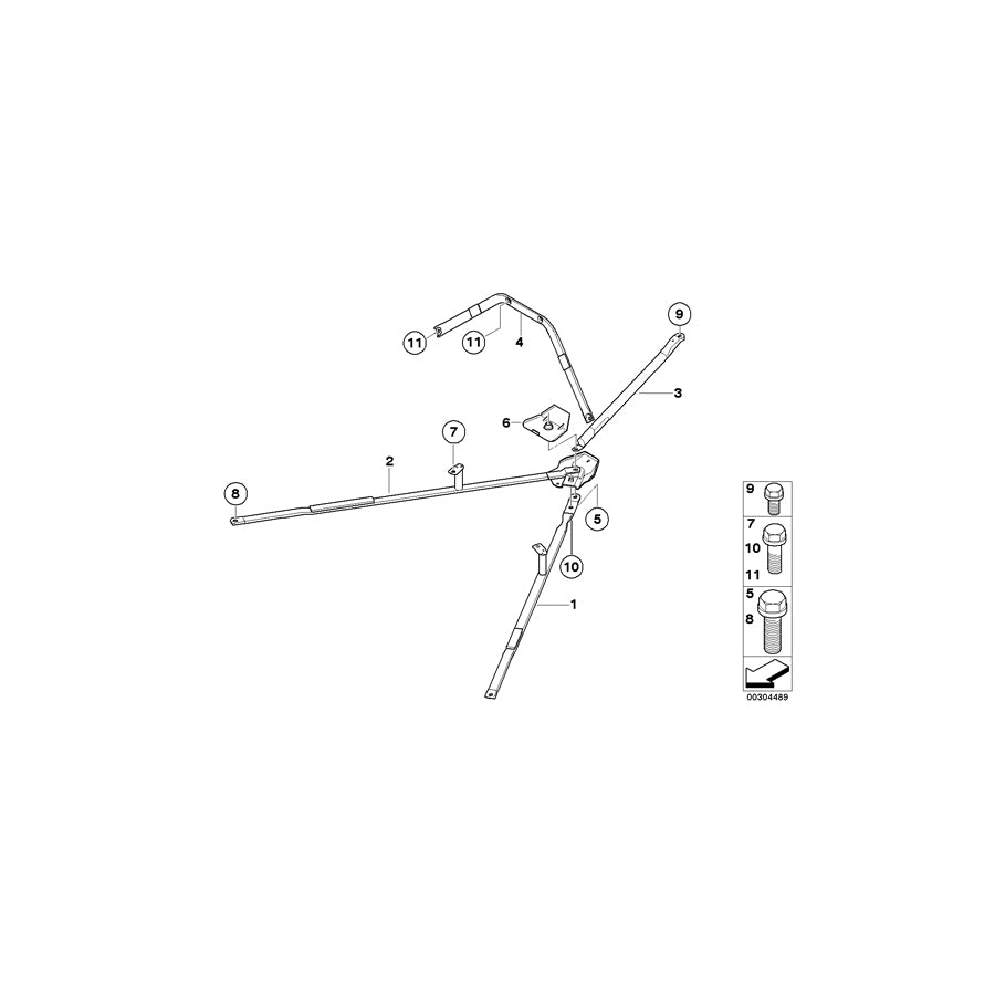Genuine BMW 51614419069 E93 Protective Runner, Rear (Inc. 330d, 328i & 330i) | ML Performance EU Car Parts
