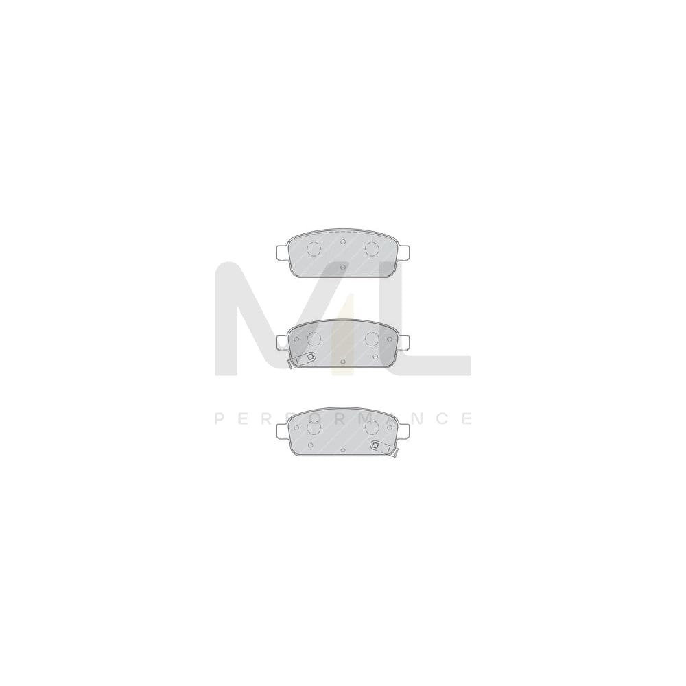 Ferodo Fsl1925 Brake Pad Set Incl. Wear Warning Contact, With Brake Caliper Screws, With Piston Clip | ML Performance Car Parts