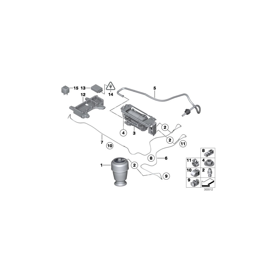 Genuine BMW 37206785929 F07 Vent Tubing (Inc. 530d 155kW, 535iX & 550iX) | ML Performance EU