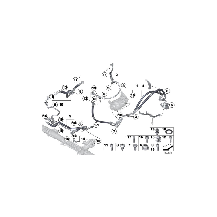 Genuine BMW 32416793594 F07 F06 F13 Expansion Hose Dynamic Drive 2Nd Part (Inc. 530dX, 535dX & 730dX) | ML Performance EU Car Parts