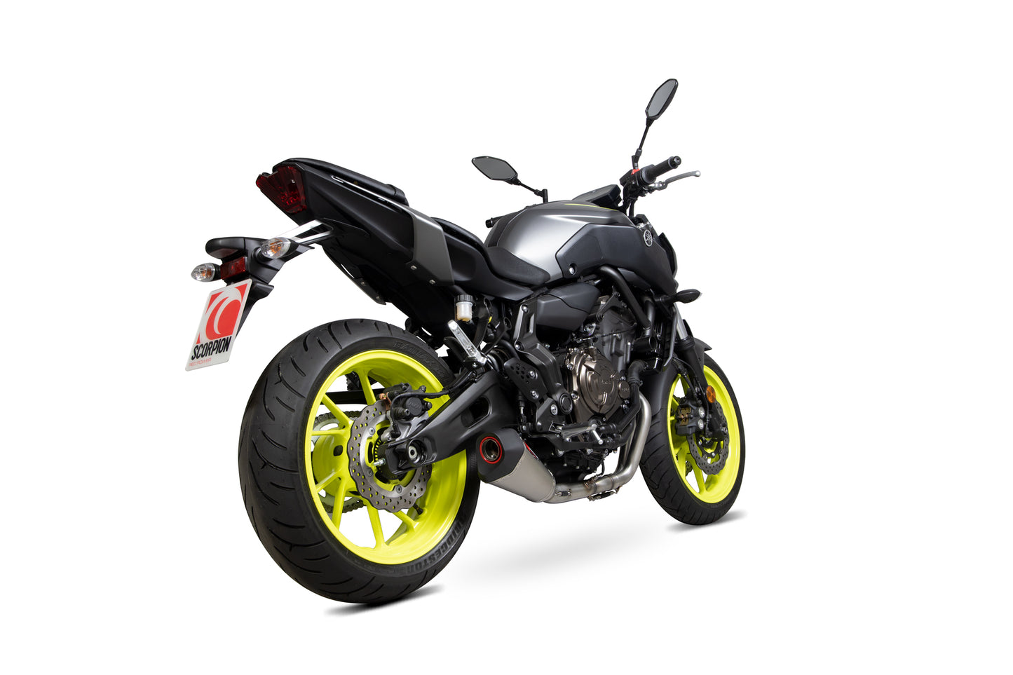Scorpion RYA112SYSTEO Yamaha MT-07 Serket Taper De-Cat Race Full System - Titanium Sleeve | ML Performance EU EU