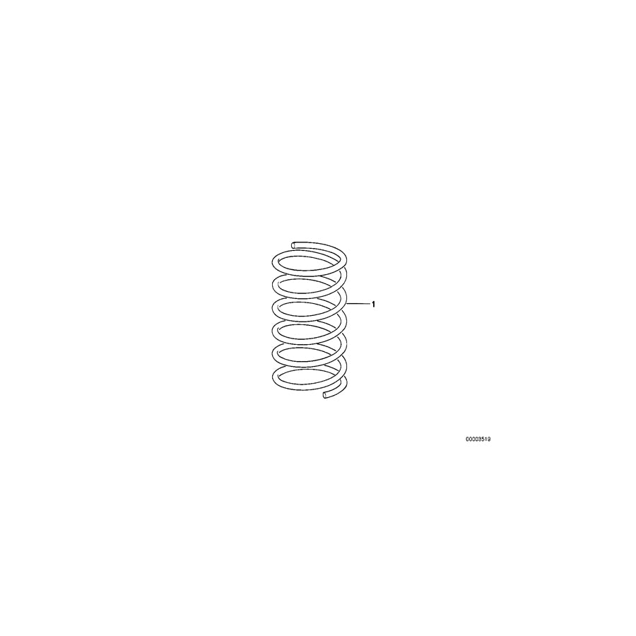 Genuine BMW 31308417050 BMW Front Coil Spring 140-60-160 (Inc.  & M235i Racing) | ML Performance EU Car Parts