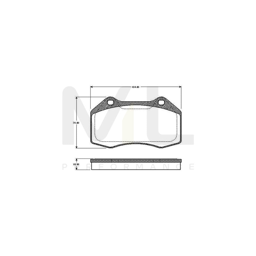 Bosch 0986Tb2885 Brake Pad Set Excl. Wear Warning Contact | ML Performance Car Parts