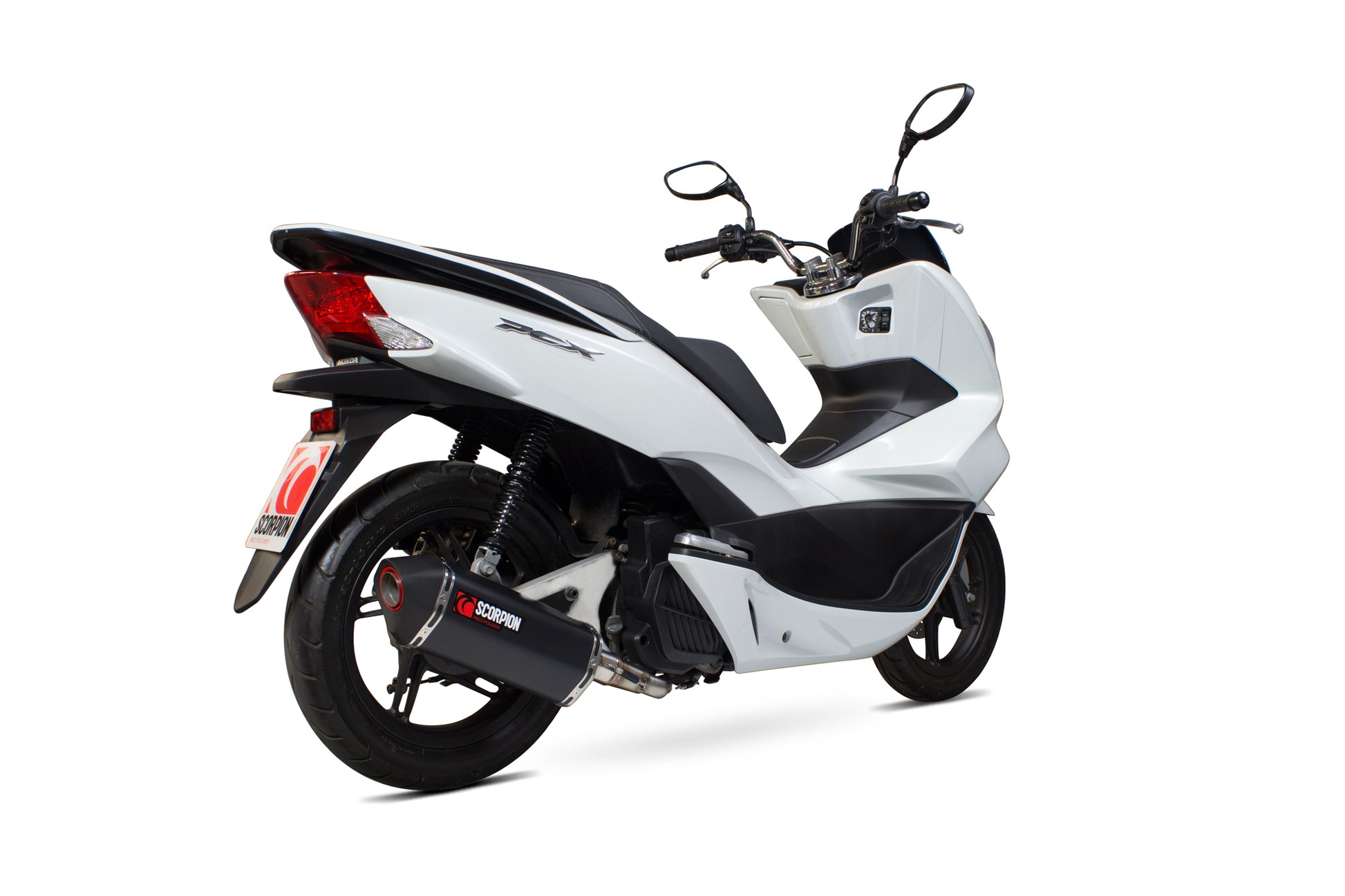 Scorpion RHA174BCER Honda PCX125 Serket Parallel Full System - Black Ceramic Coated Sleeve | ML Performance EU EU