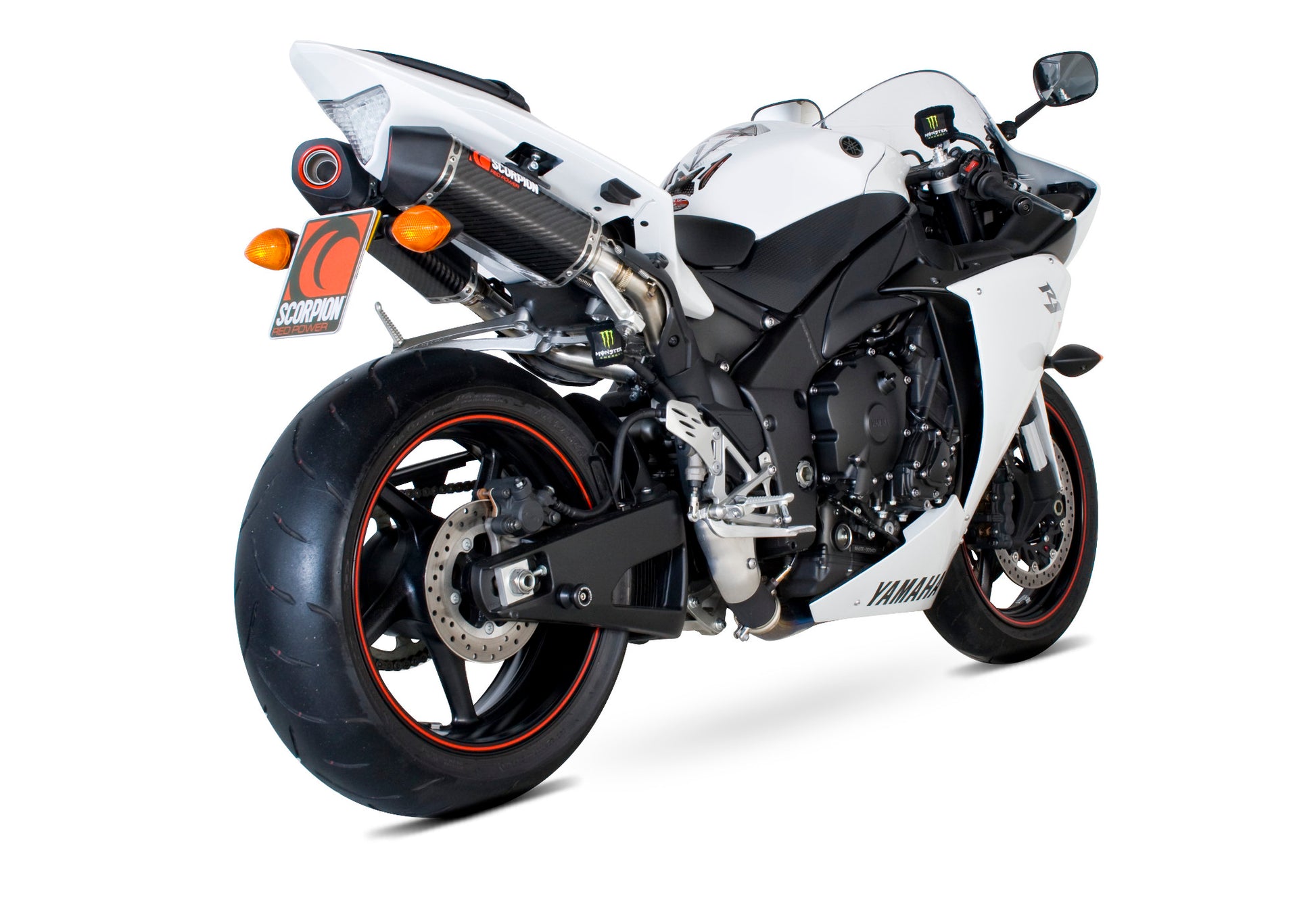 Scorpion RYA85CEO Yamaha YZF-R1 Serket Parallel Slip-On (Pair) - Carbon Fibre Sleeve | ML Performance EU EU