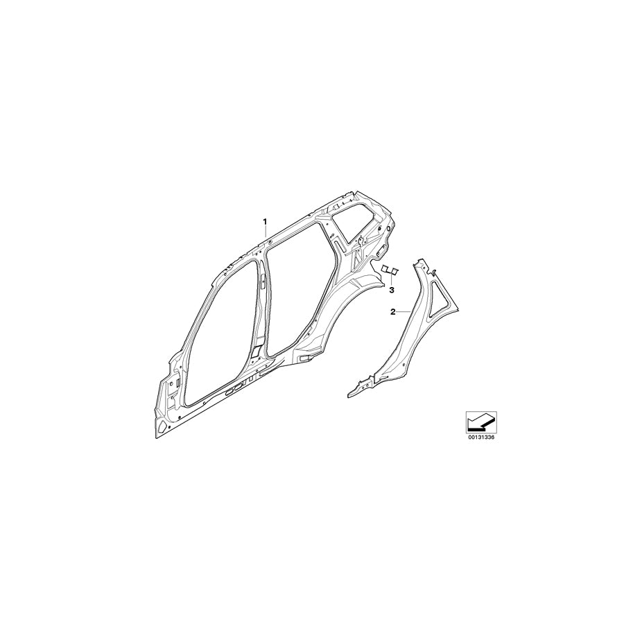 Genuine BMW 41213404479 E83 E83 Holder,Activat.Carbon Contain.,Exterior (Inc. X3 1.8d, X3 3.0si & X3 2.0i) | ML Performance EU Car Parts