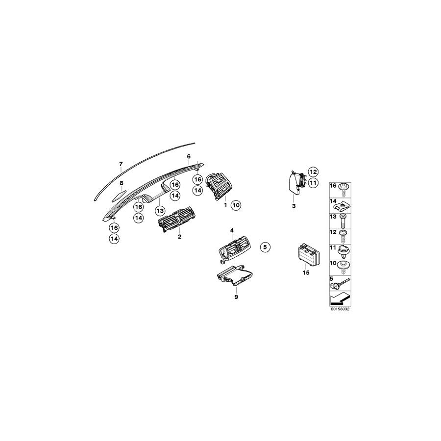 Genuine BMW 64226980063 E71 E70 Seal, Vin (Inc. X5 35iX, X5 35dX & Hybrid X6) | ML Performance EU Car Parts