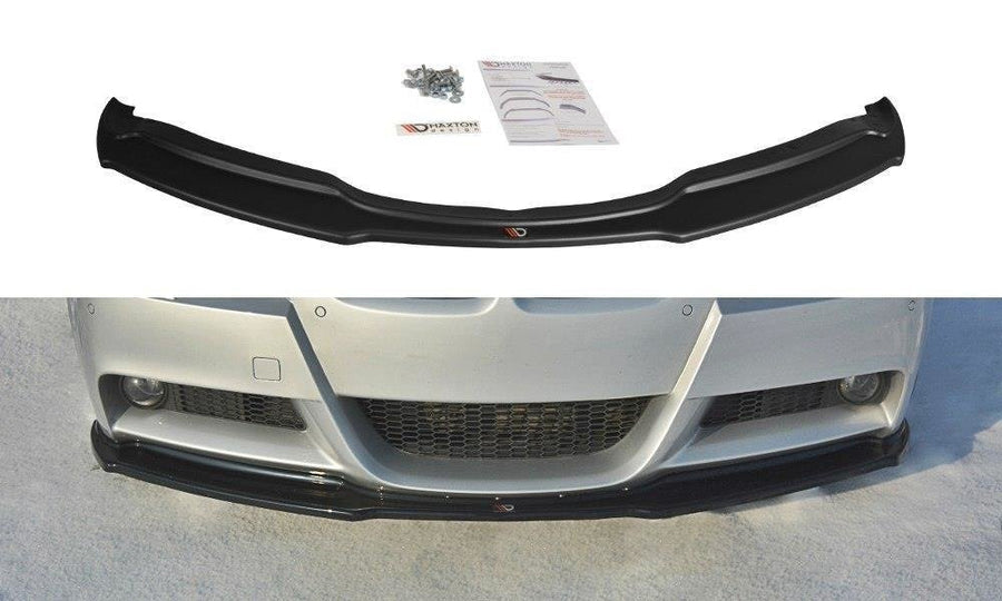 Maxton Design BM-3-90-MPACK-FD1T Front Splitter V.1 BMW Series 3 E90 M-Pack | ML Performance EU Car Parts