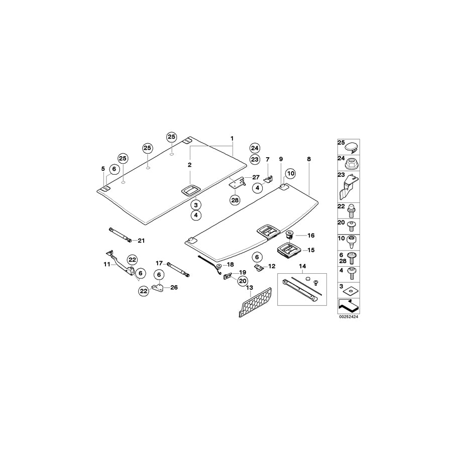 Genuine BMW 51717148816 E61 E61 Set Of Hinges (Inc. 520d, 523i & 520i) | ML Performance EU Car Parts