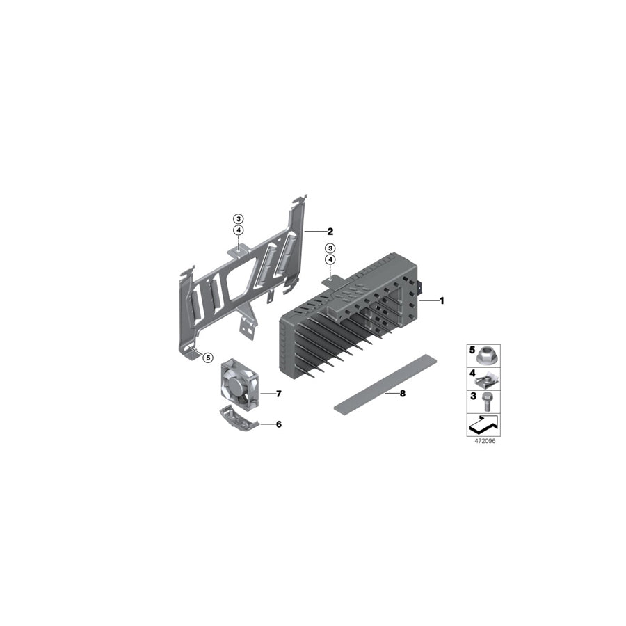 Genuine BMW 65126841966 F34 Amplifier Hifi System (Inc. 328iX, 330d & 320iX) | ML Performance EU Car Parts