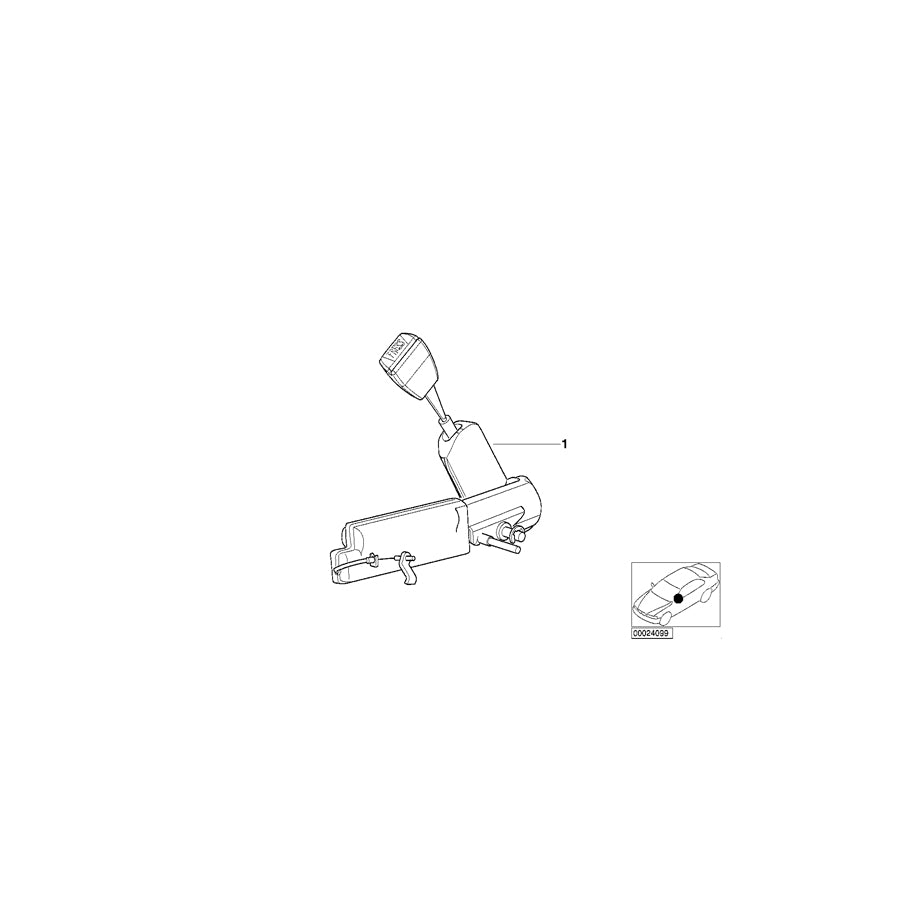 Genuine BMW 72118164934 E36 Lower Belt With Right Belt Tensioner (Inc. 316i 1.6, M3 & 318is) | ML Performance EU Car Parts