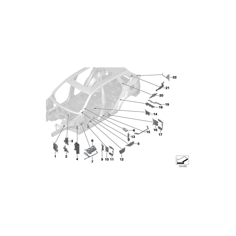 Genuine BMW 41007478539 G06 G05 G07 Moulded Part F Entrance Inside,Rear,Left (Inc. X5 30iX, X5 M50iX & X6 M50dX) | ML Performance EU