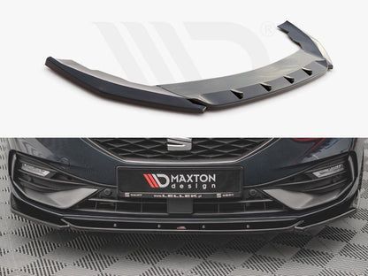 Maxton Design SE-LE-4-FR-FD2T Front Splitter V2 Seat Leon Fr MK4 (2020-) | ML Performance EU Car Parts
