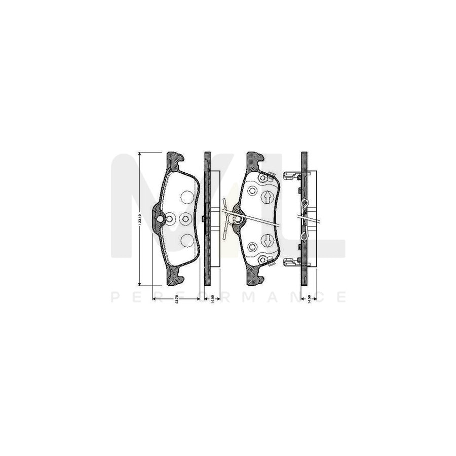 Bosch 0986Tb3073 Brake Pad Set Excl. Wear Warning Contact, With Accessories | ML Performance Car Parts