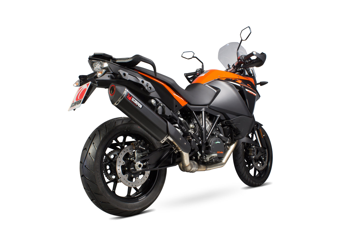 Scorpion RKT82BCER KTM 1190 Adventure Serket Parallel Slip-On - Black Ceramic Coated Sleeve | ML Performance EU EU