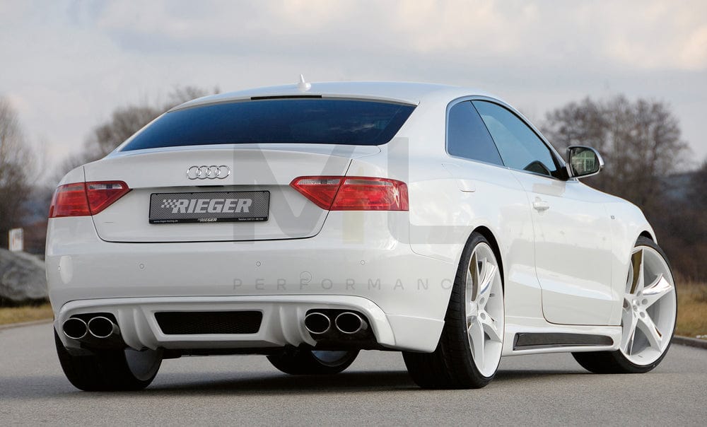 Rieger 00055418 Audi B8 B81 A5 Rear Diffuser 2 | ML Performance EU Car Parts