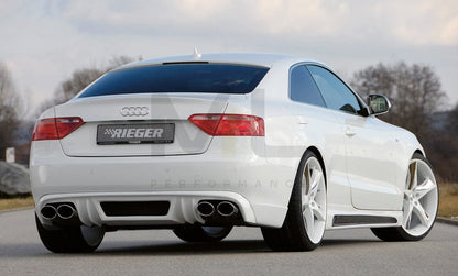 Rieger 00055418 Audi B8 B81 A5 Rear Diffuser 2 | ML Performance EU Car Parts