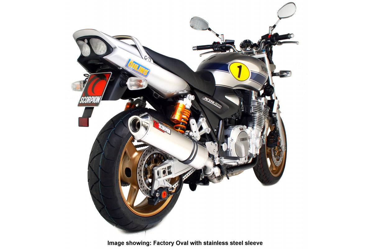 Scorpion EYA80SEM Yamaha XJR1300 Factory Round Slip-On - Polished Stainless Steel Sleeve | ML Performance EU EU
