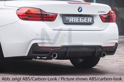 Rieger 00053488 BMW 4 Series F32 F33 F36 Rear Diffuser 3 | ML Performance EU Car Parts
