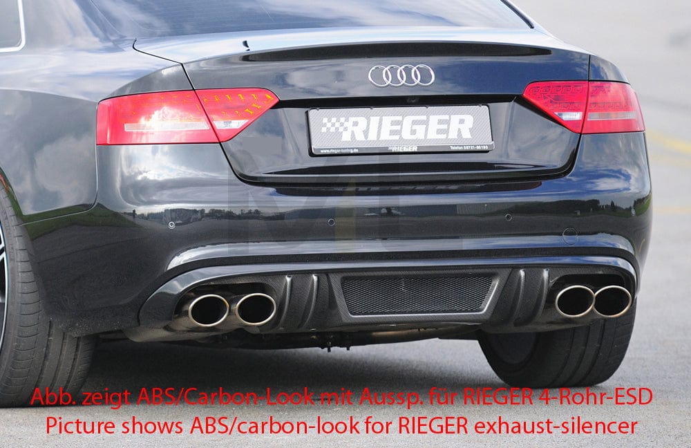 Rieger 00055415 Audi B8 B81 A5 Rear Diffuser 1 | ML Performance EU Car Parts