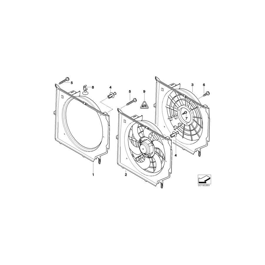 Genuine BMW 17112249364 E46 Fan Shroud (Inc. 330xd, 330d & 330Cd) | ML Performance EU Car Parts
