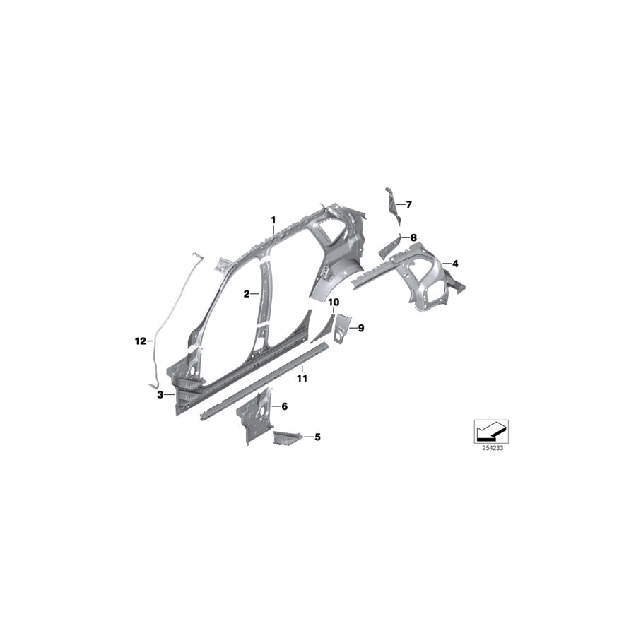 Genuine BMW 41212993068 E84 Rear Lights Cup, Right (Inc. X1 28i, X1 20d & X1 20d ed) | ML Performance EU