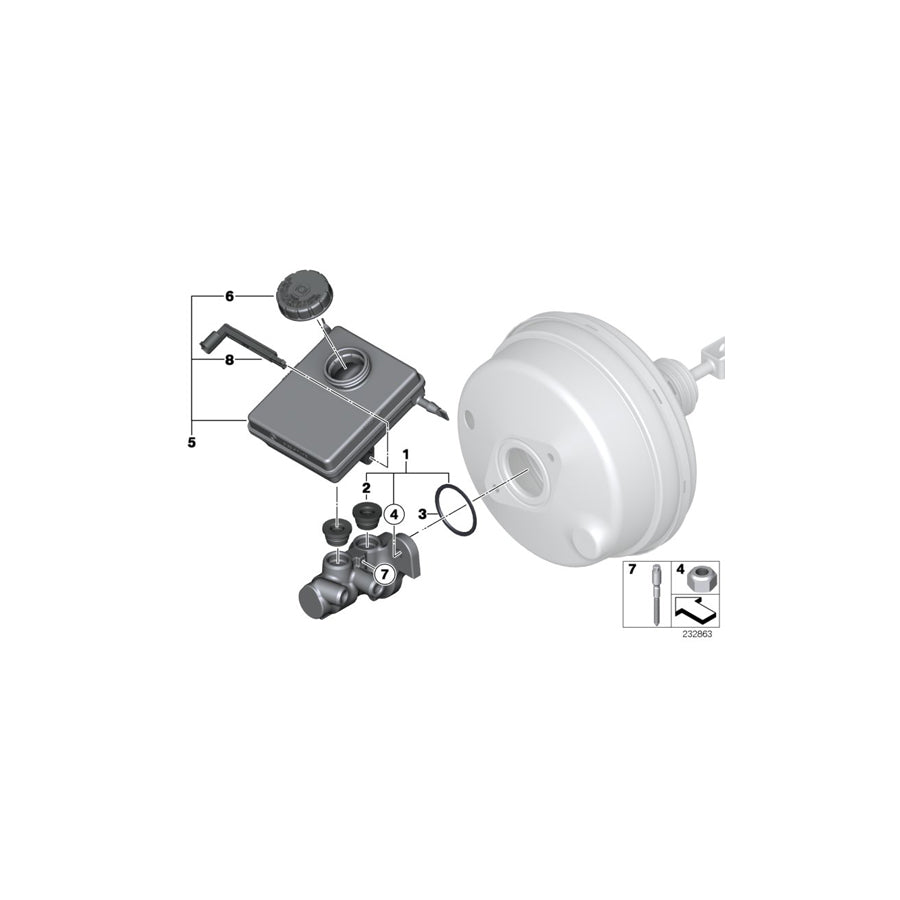 Genuine BMW 34336794473 F25 F26 Expansion Tank (Inc. X3 20dX, X3 30dX & X3 18i) | ML Performance EU Car Parts