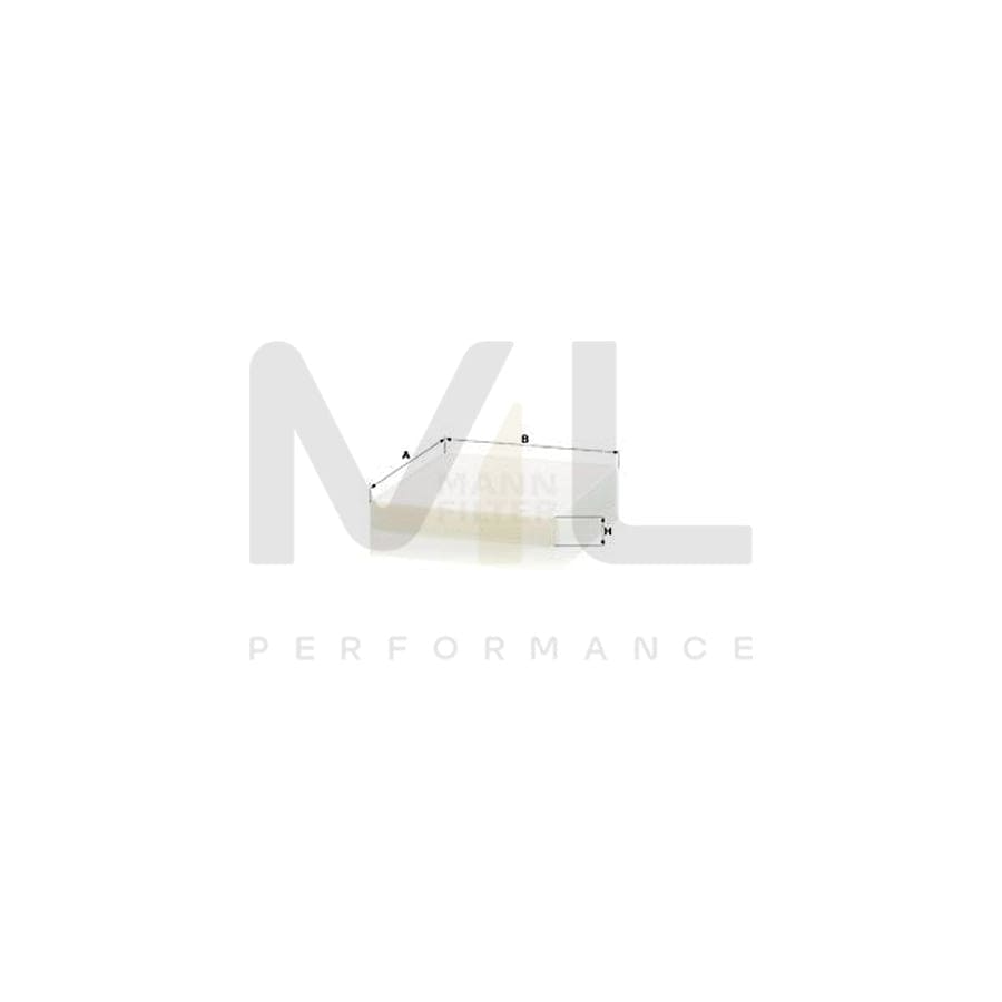 MANN-FILTER CU 26 021 Pollen filter Particulate Filter | ML Performance Car Parts