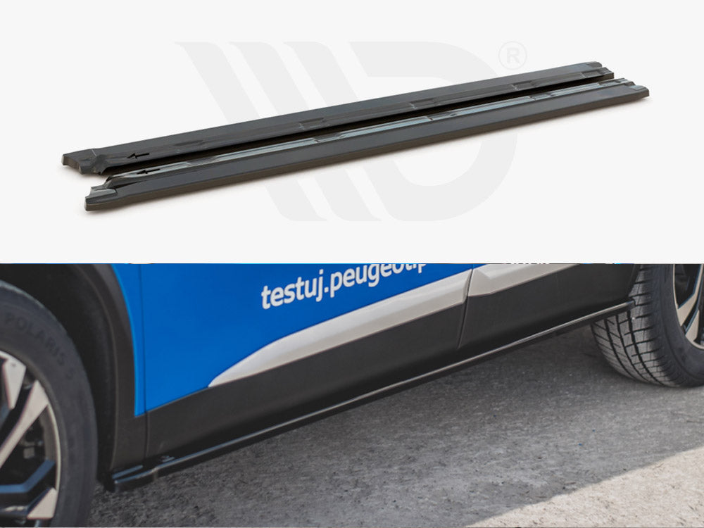 Maxton Design PE-2008-2-SD1T Side Skirts Diffusers Peugeot 2008 MK2 (2019-) | ML Performance EU Car Parts