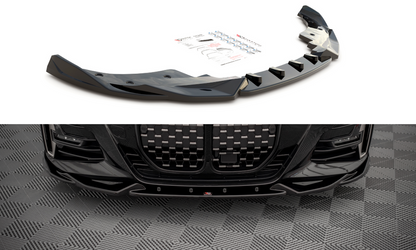 Maxton Design BM-4-G22-MPACK-FD2T Front Splitter V.2 BMW Series 4 M-Pack G22 | ML Performance UK Car Parts