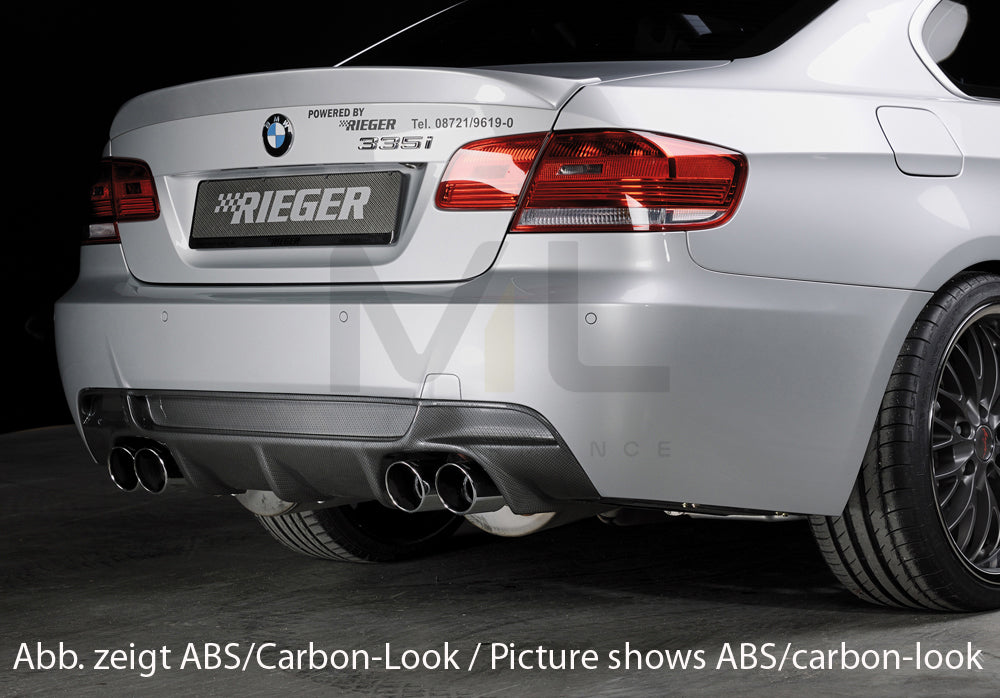 Rieger 00053461 BMW 3 Series E92 E93 Rear Diffuser 3 | ML Performance EU Car Parts