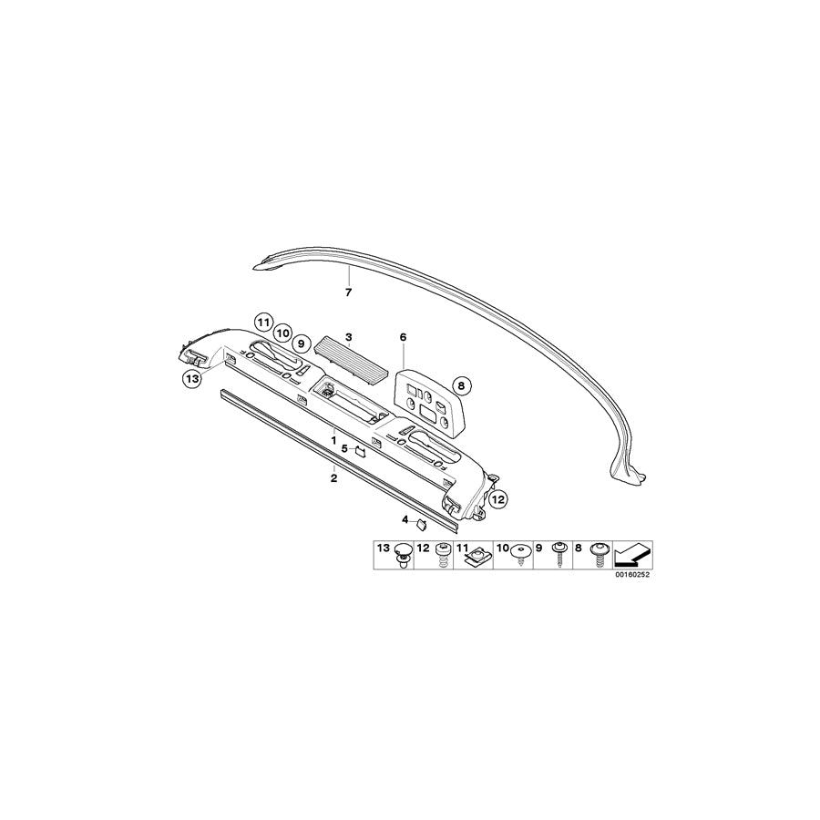 Genuine BMW 51466950100 E93 E93 Covering Right SCHWARZ (Inc. 325i, 330d & M3) | ML Performance EU Car Parts