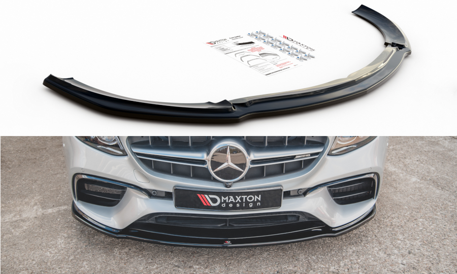 Maxton Design ME-E-213-63-ES-FD2T Front Splitter V.2 Mercedes Benz E63 AMG Estate/Sedan S213/W213 | ML Performance UK Car Parts