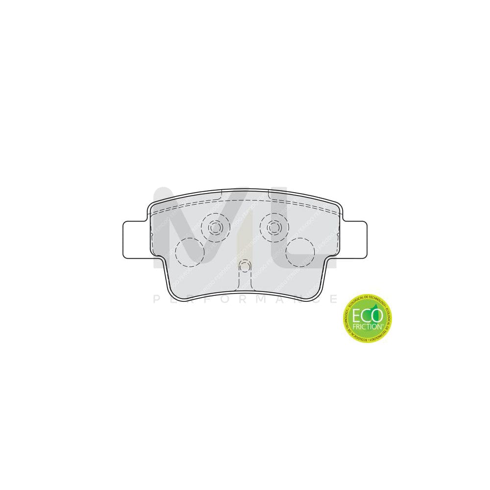 Ferodo Premier Eco Friction Fdb4338 Brake Pad Set For Alfa Romeo Giulietta Incl. Wear Warning Contact, With Piston Clip, Without Accessories | ML Performance Car Parts