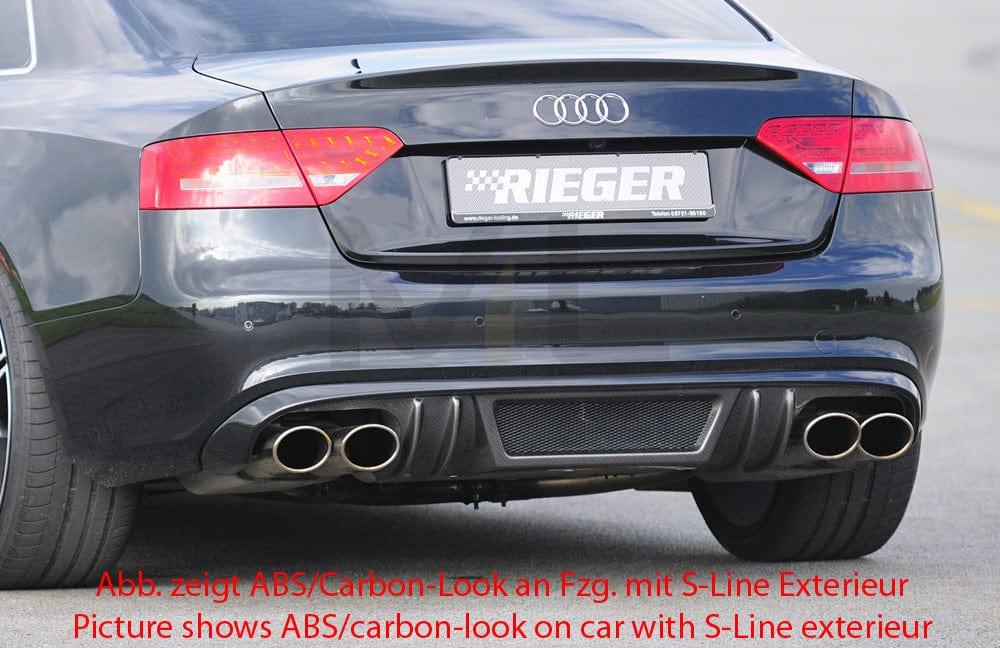 Rieger 00055416 Audi B8 B81 A5 Rear Diffuser 1 | ML Performance EU Car Parts