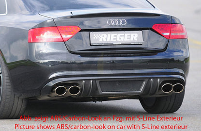 Rieger 00055416 Audi B8 B81 A5 Rear Diffuser 1 | ML Performance EU Car Parts