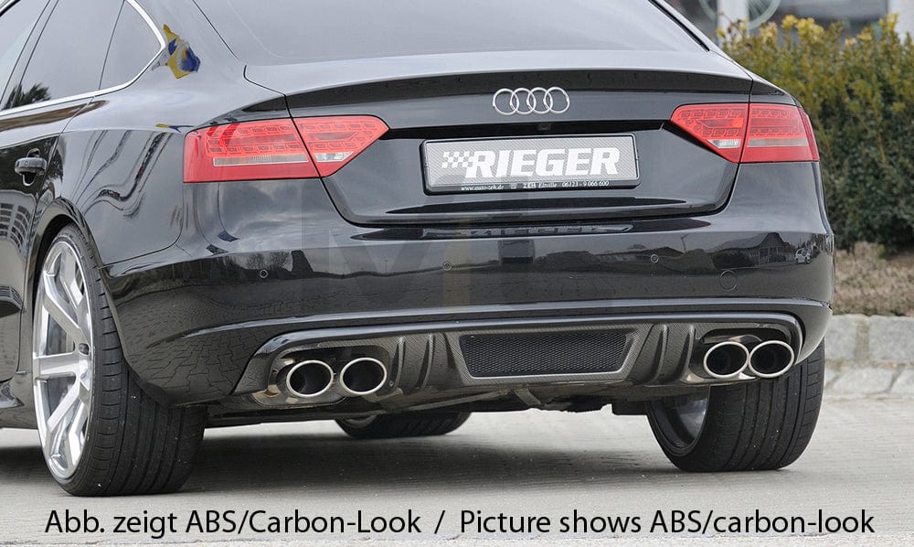 Rieger 00055438 Audi B8 B81 A5 Rear Diffuser 1 | ML Performance EU Car Parts