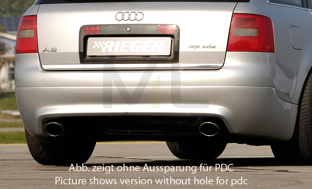 Rieger 00055317 Audi 4B A6 Rear Diffuser - S6-Look 1 | ML Performance EU Car Parts