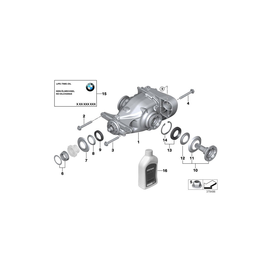 Genuine BMW 33107605234 E93 Exch. Final Drive I=3,15 (Inc.  & 335i) | ML Performance EU Car Parts