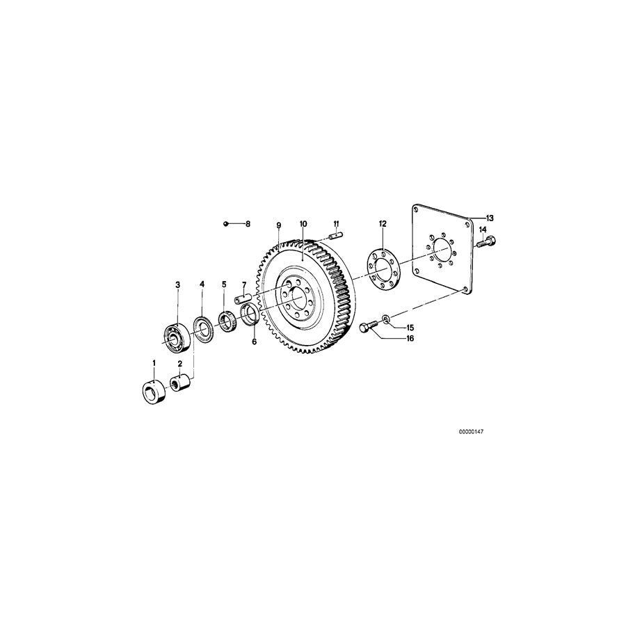 Genuine BMW 24401205540 E23 E24 E28 Driving Plate 3HP22 (Inc. 3.3Li, 528i & 745i) | ML Performance EU Car Parts