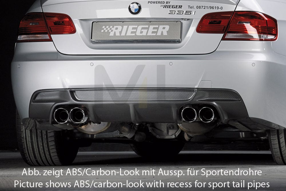 Rieger 00053460 BMW 3 Series E92 E93 Rear Diffuser 1 | ML Performance EU Car Parts