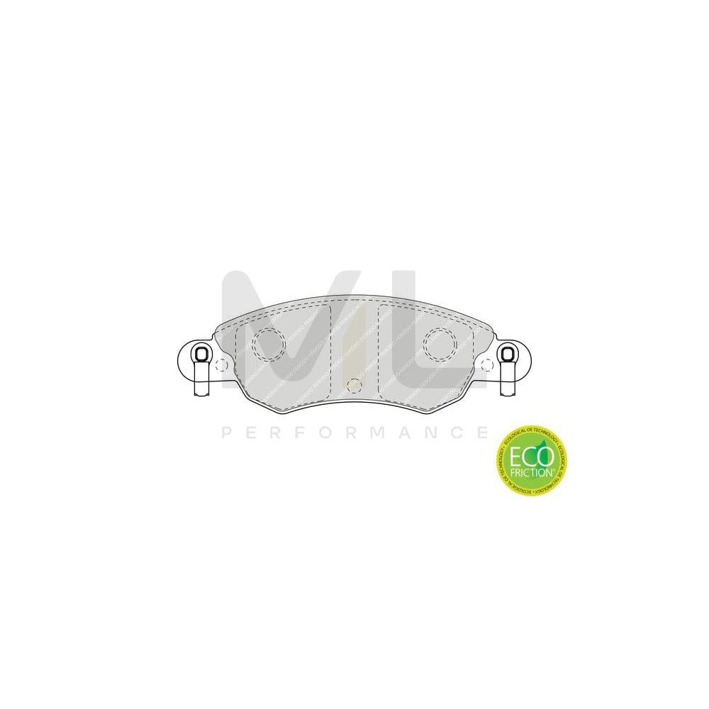 Ferodo Premier Eco Friction Fvr1044 Brake Pad Set Incl. Wear Warning Contact, Without Accessories | ML Performance Car Parts